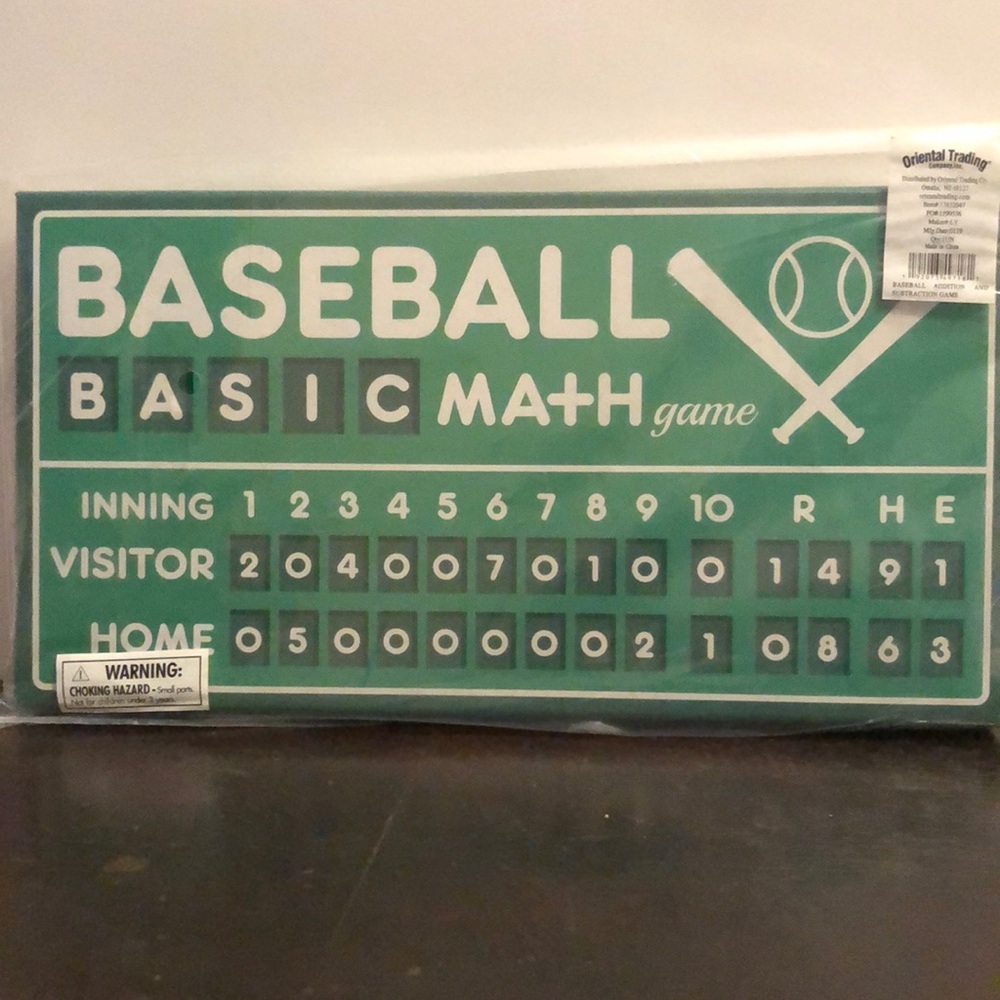 Baseball basic math game